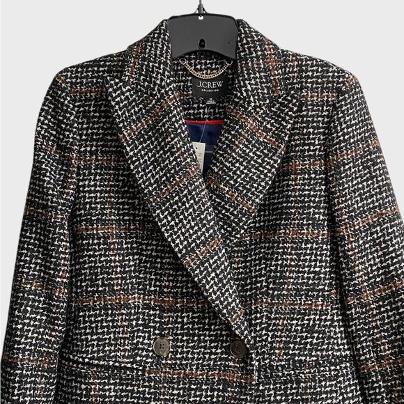 NWT J. Crew Collection Mirabelle Topcoat in Italian Textured Wool Blend Size 00 - Picture 5 of 16